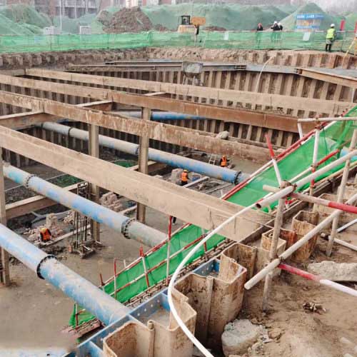 濟寧鋼板樁打樁機施工 濟寧鋼板樁打樁機施工